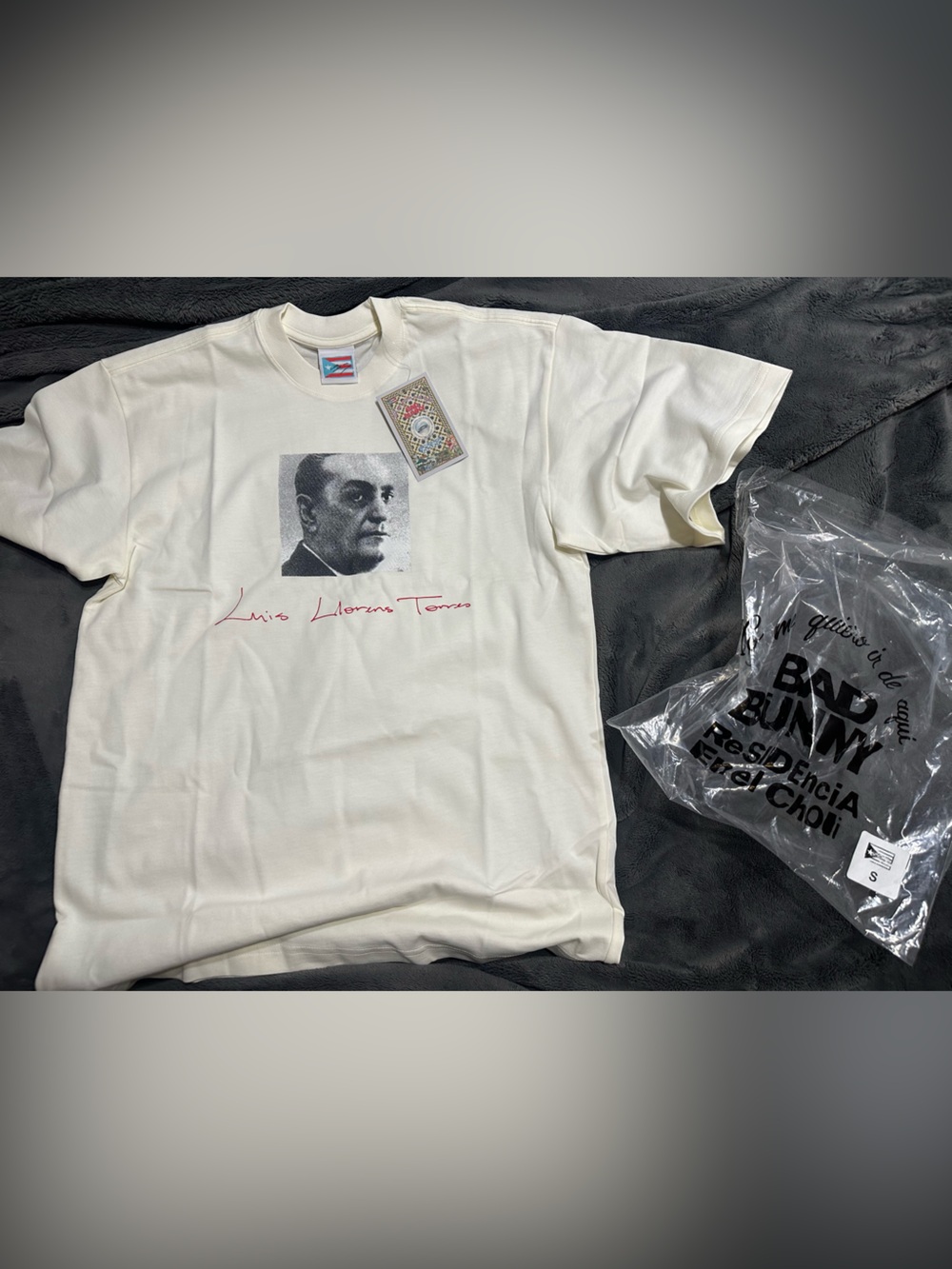 BAD BUNNY DTMF - LUIS LLOREN TORRES Cream Graphic Tee - Short Sleeve